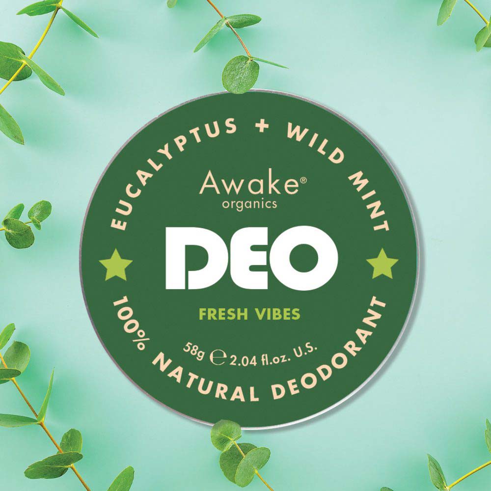 Fresh Vibes Bicarb-Free Probiotic Natural Deodorant Awake Organics &Keep