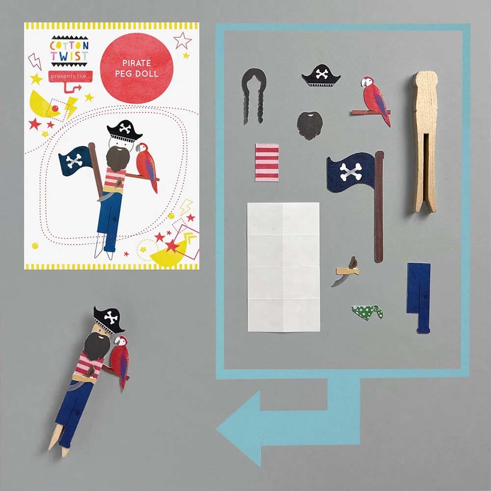 Make Your Own Pirate Peg Doll Kit &Keep
