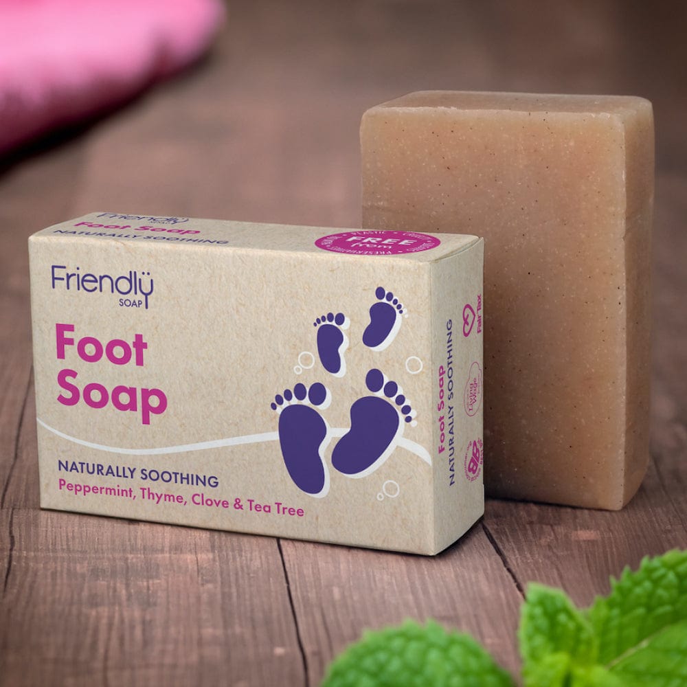 Friendly Soap Foot Soap Bar Soothing Deodorising Eco Vegan | &Keep