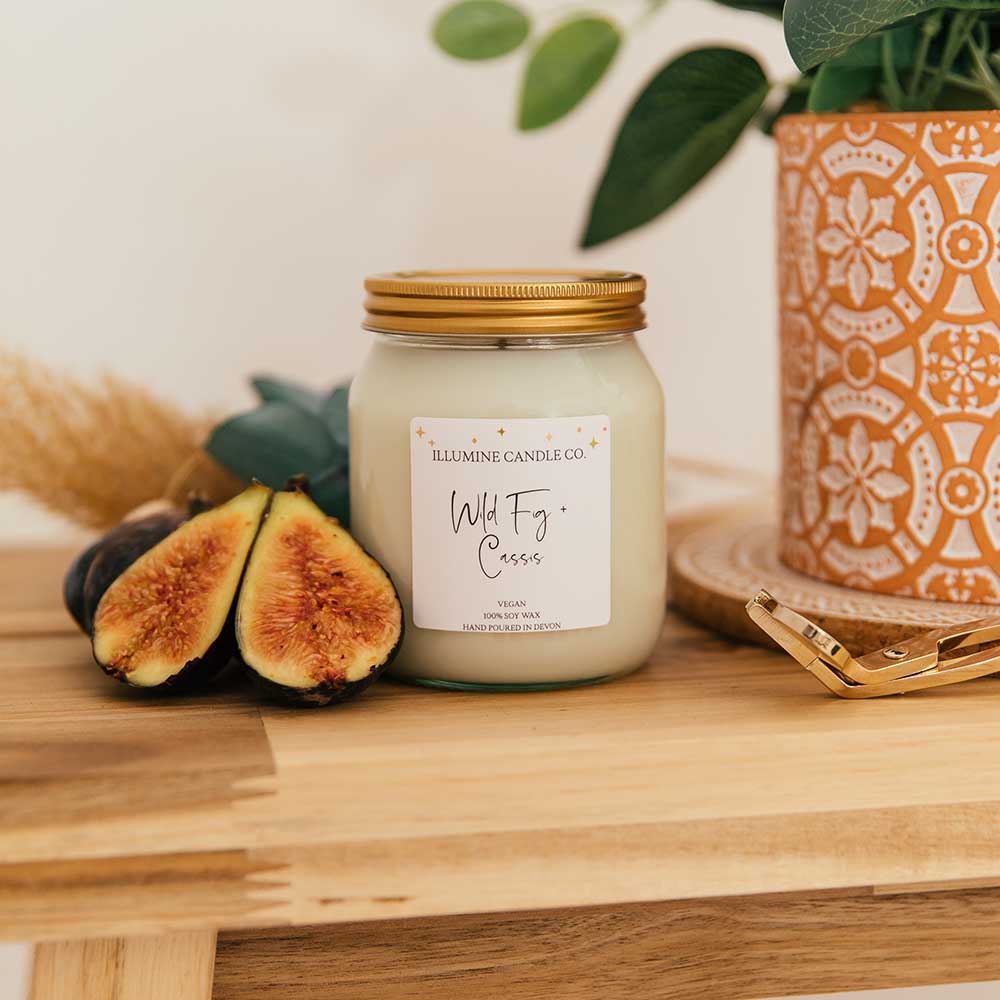 Wild Fig & Cassis Soy Wax Candle Illumine Candle Co. &Keep
