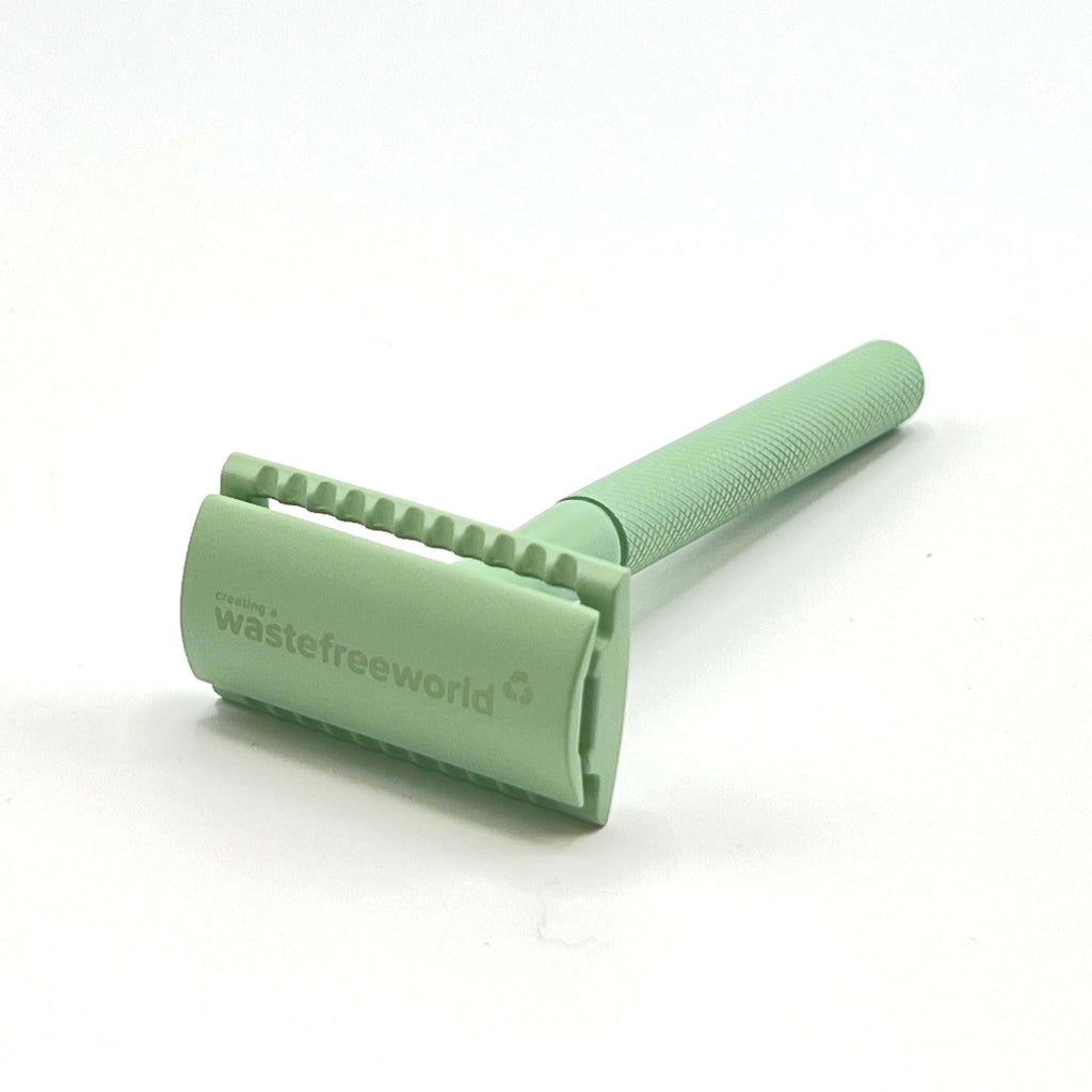 Stainless Steel Double Edge Safety Razor - Mint Green &Keep