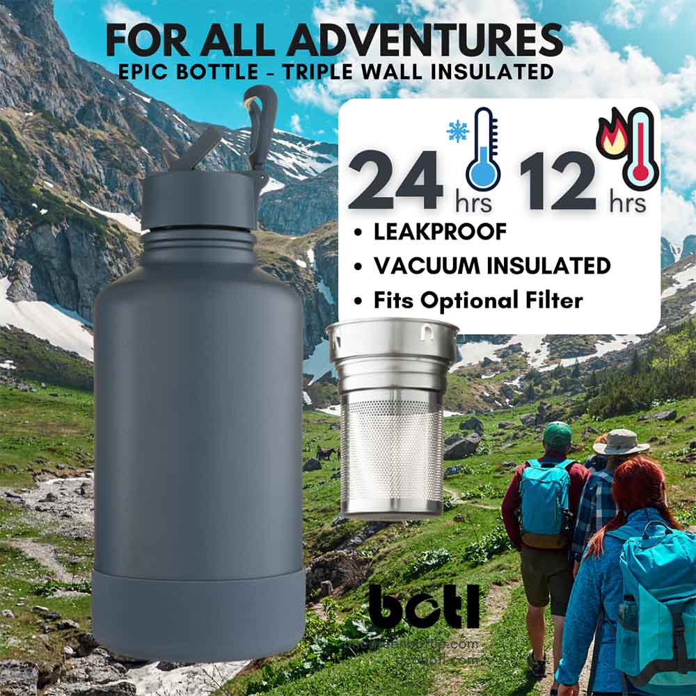 New One Green Bottle 2 Litre stainless steel insulated Epic canteen &Keep