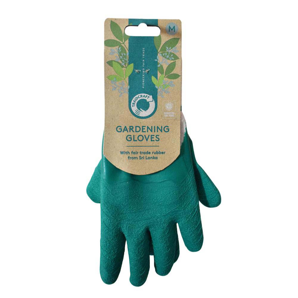 Traidcraft Rubber Gardening Gloves Medium Shared Earth &Keep