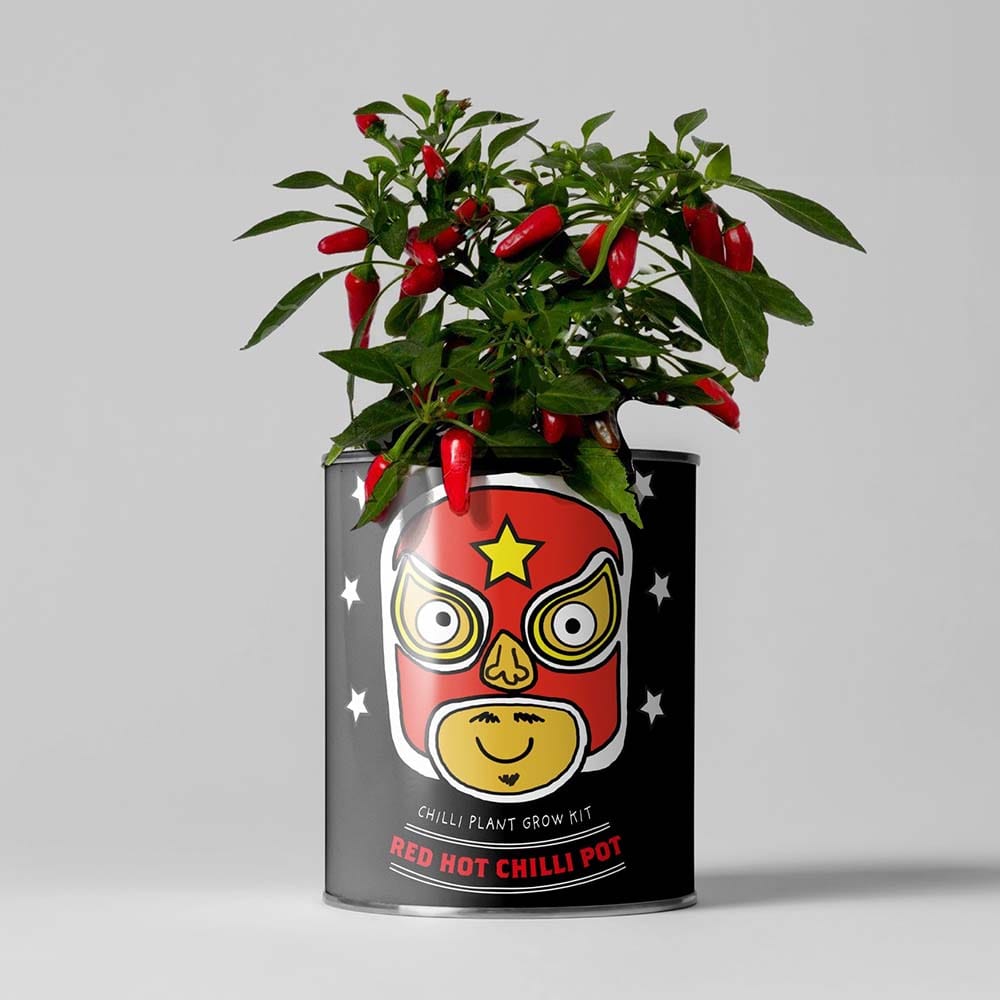 Red Hot Chilli Pot Growing Kit by The Plant Gift Co. &Keep