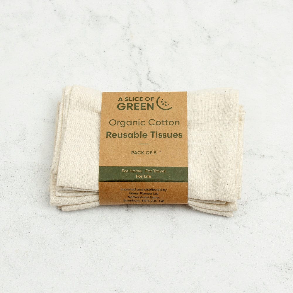 Organic Cotton Reusable Tissues - Pack of 5 &Keep