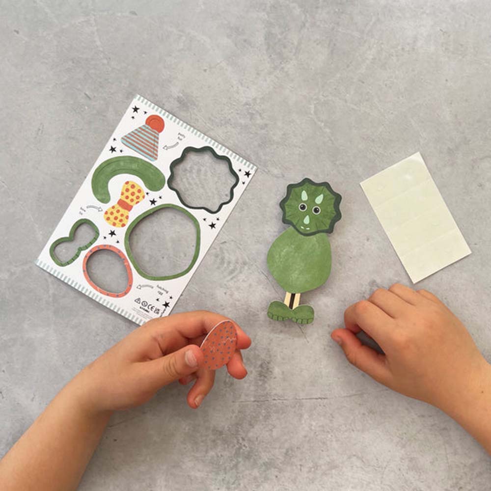 Make Your Own Dinosaur Peg Doll Kit Cotton Twist &Keep