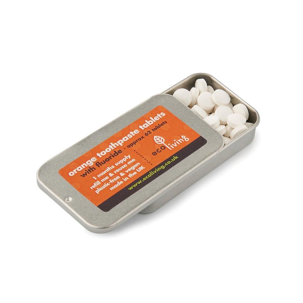 EcoLiving Toothpaste Tablets with Fluoride - Orange &Keep