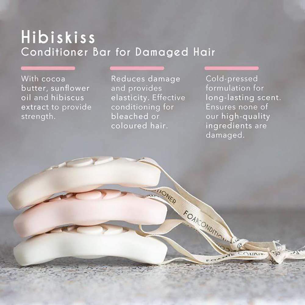 Hibiscus Conditioner Bar for Damaged Hair by FOAMIE &Keep