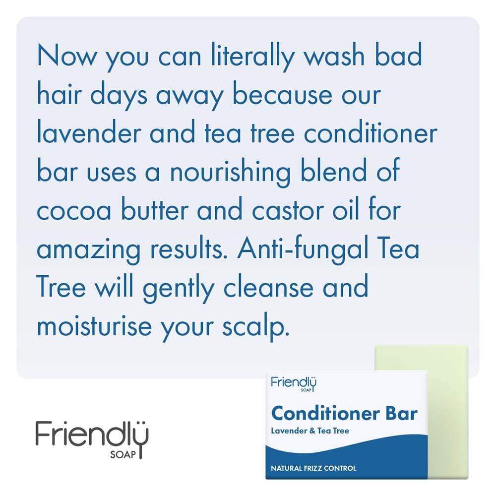 Friendly Soap - Lavender & Tea Tree Conditioner Bar &Keep