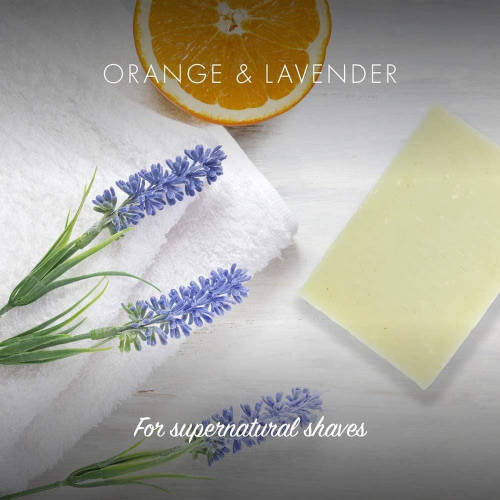 Friendly Soap - Orange & Lavender Shaving Bar Soap &Keep