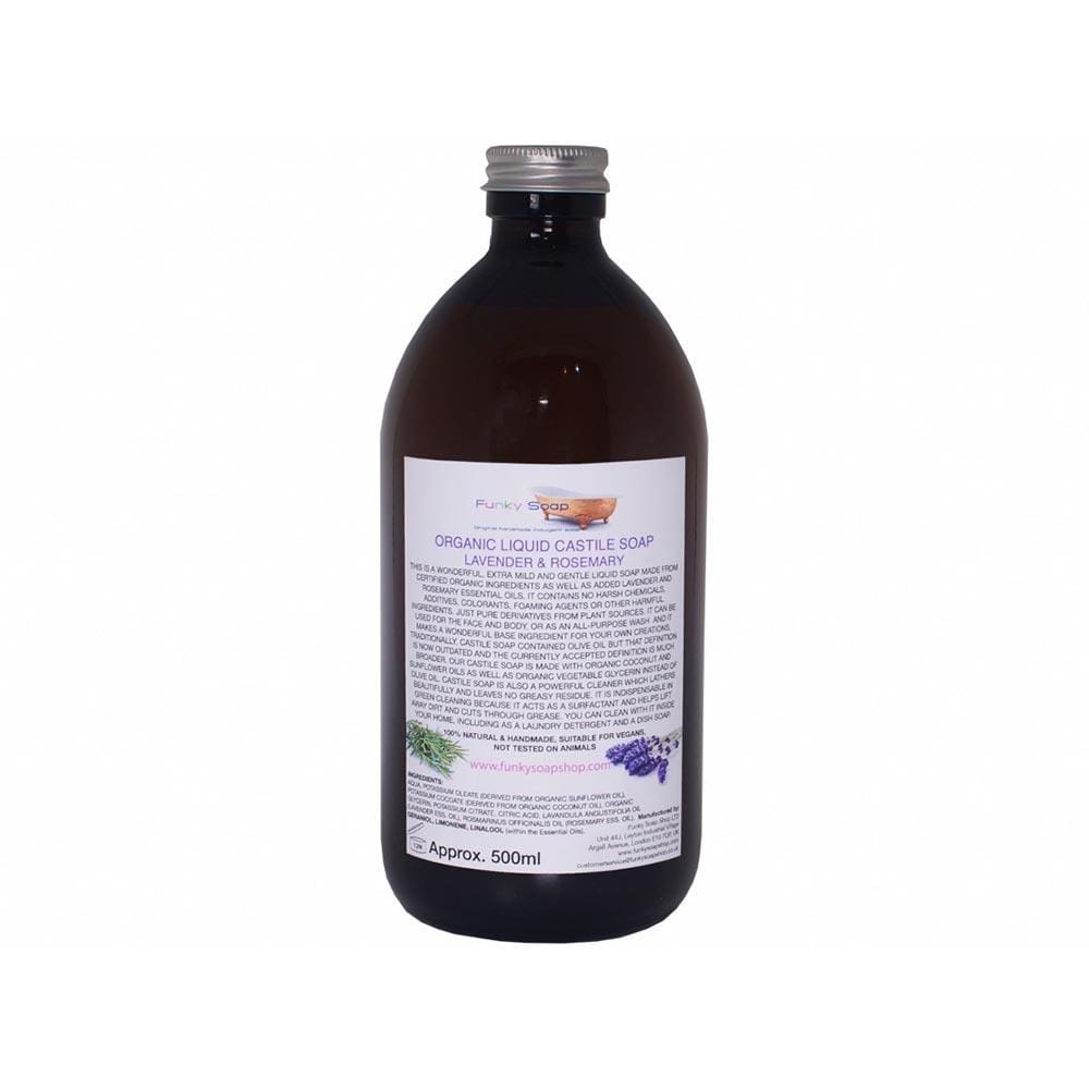 Organic Liquid Castile Soap 500ml - Lavender & Rosemary &Keep