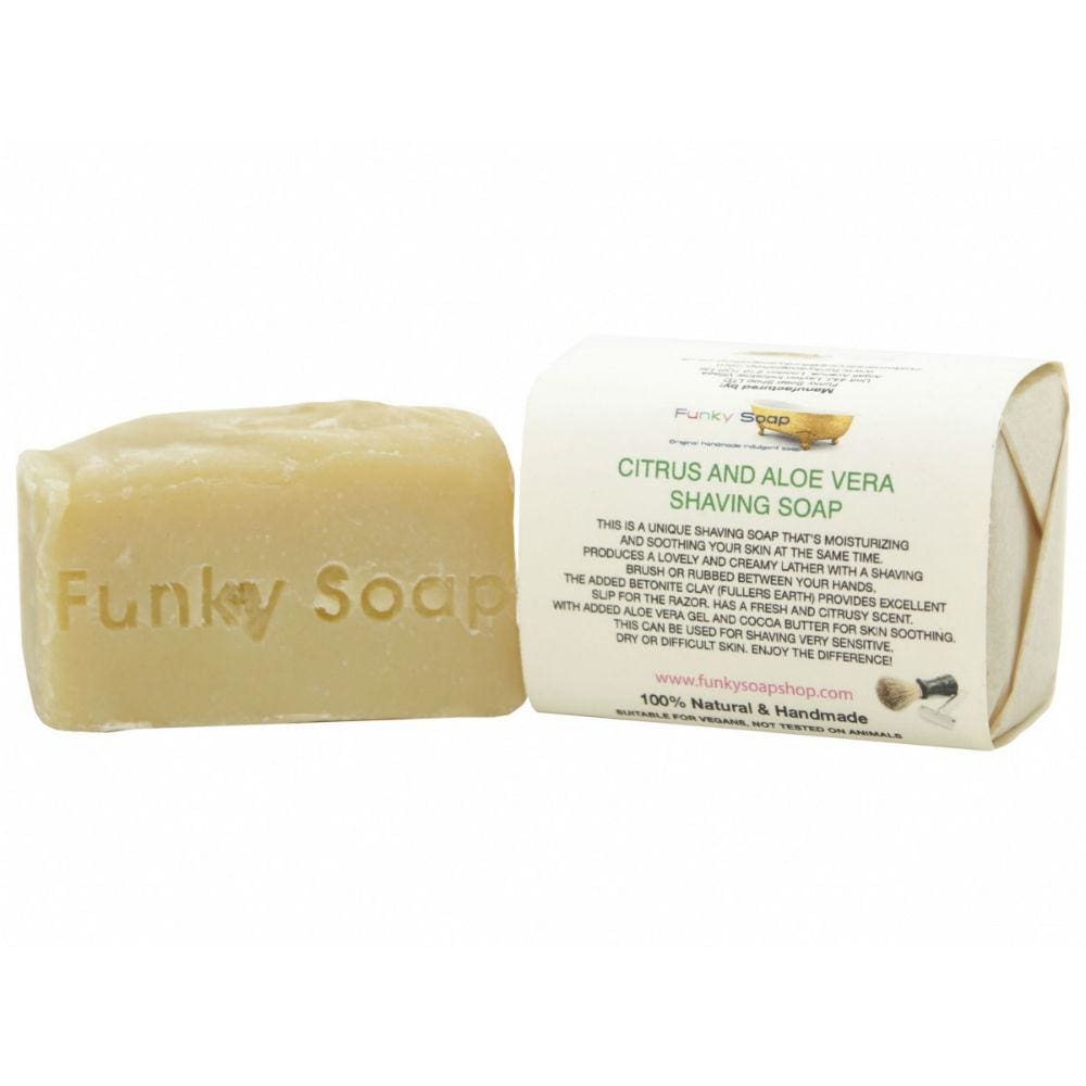 Funky Soap Citrus & Aloe Vera Shaving Soap - Funky Soap &Keep