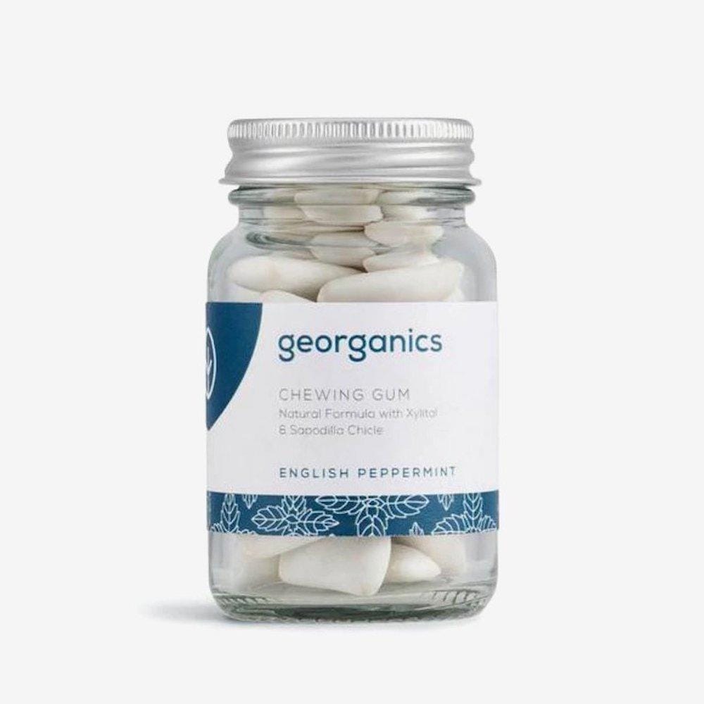 Georganics Natural Chewing Gum - English Peppermint &Keep