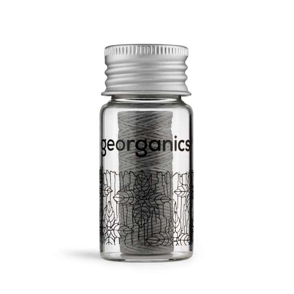 Georganics Vegan Corn Starch Dental Floss - Activated Charcoal &Keep