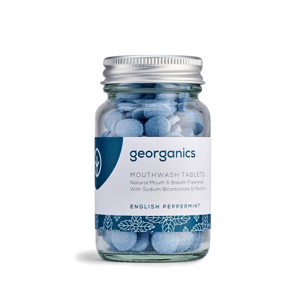 Georganics Natural Mouthwash Tablets - English Peppermint 180 tablets