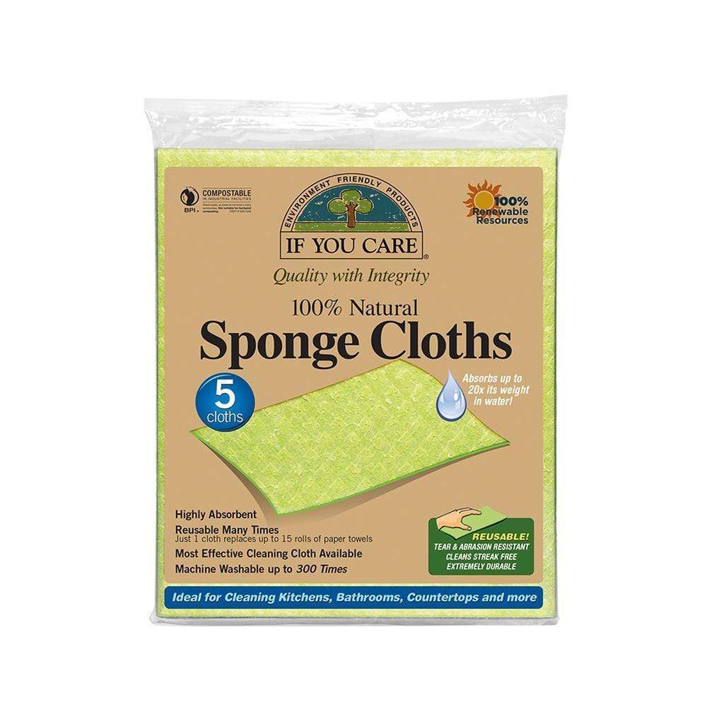 Natural Sponge Cloths (5) - If You Care &Keep