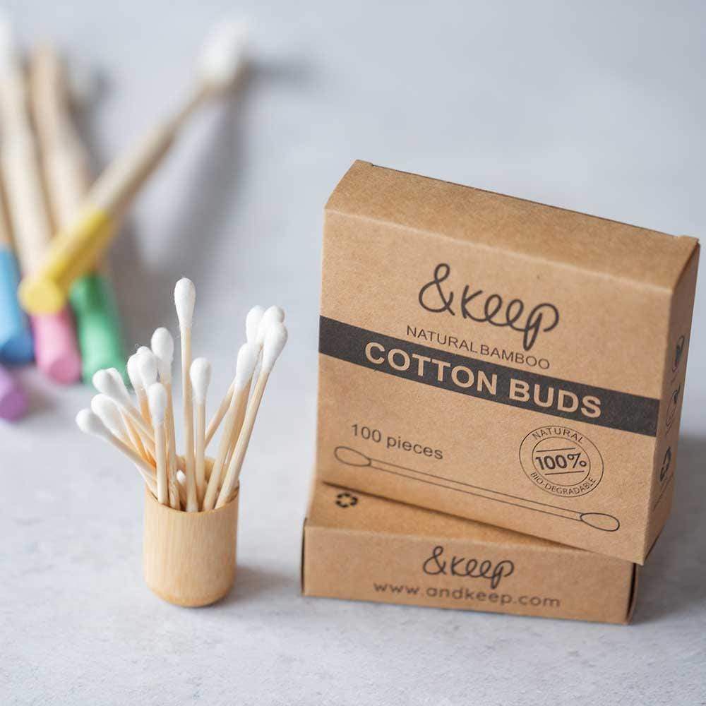 &Keep Bamboo Cotton Buds - Pack of 100
