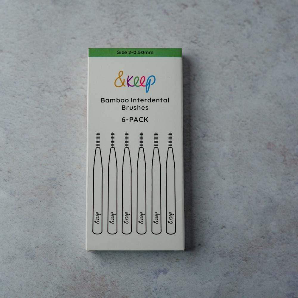 &Keep Bamboo Interdental Brushes Size 2 0.5mm &Keep