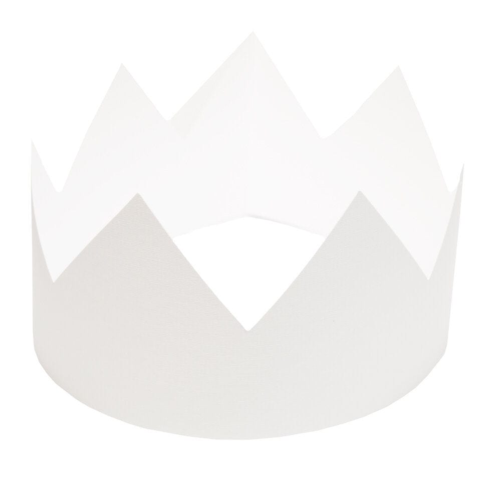 White Card Party Crowns &Keep