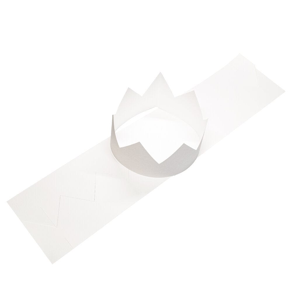 White Card Party Crowns &Keep