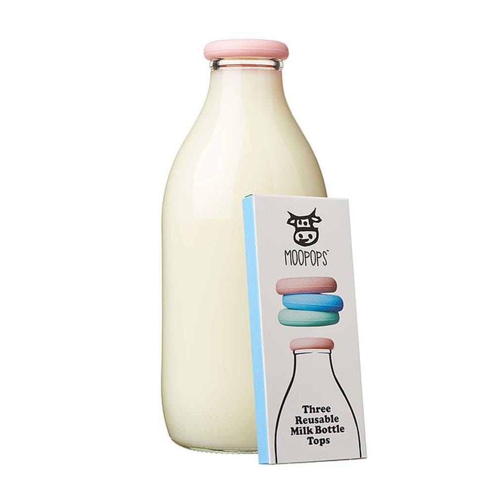 Reusable Milk Bottle Tops by MOOPOPS - Pastel &Keep