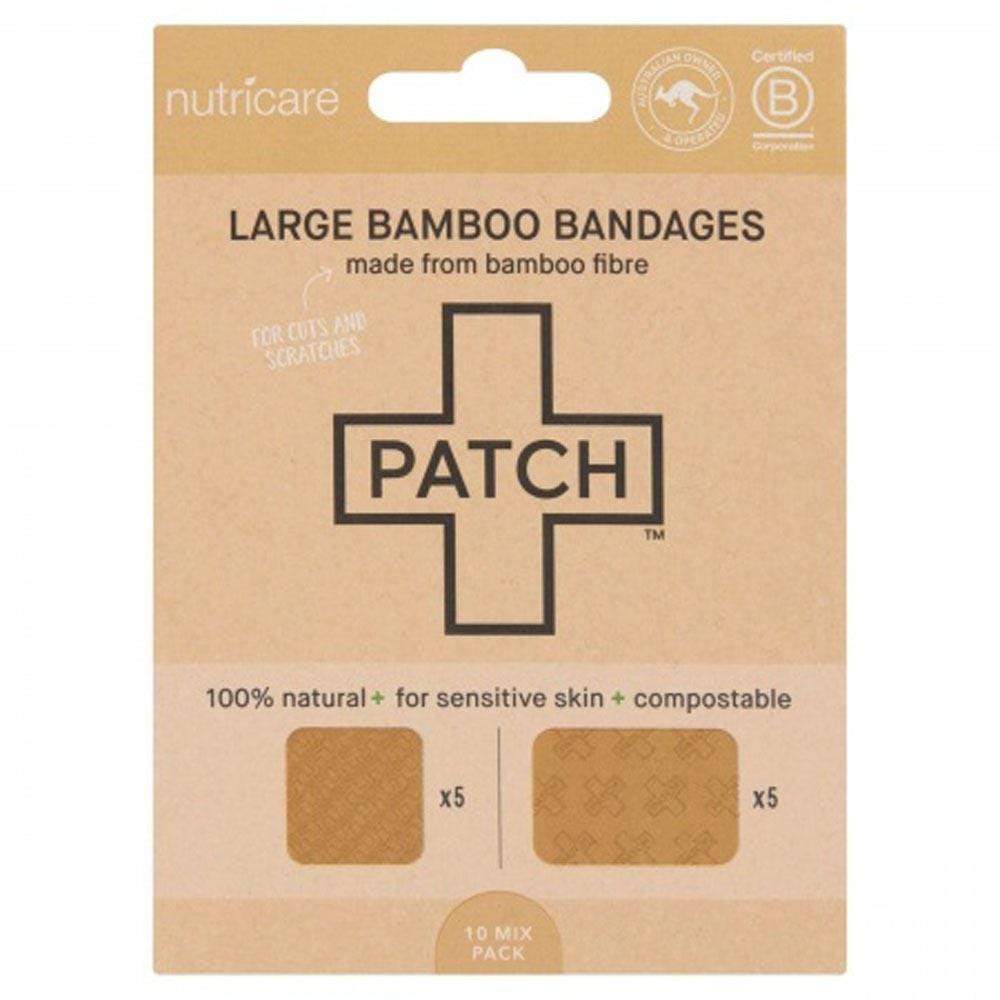 PATCH Large Bamboo Plasters (10 Mixed) - Natural &Keep