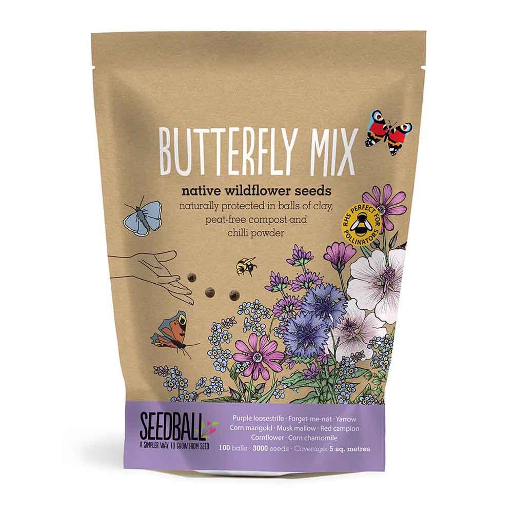 Seedball Wildflower Grab Bag - Butterfly Mix &Keep