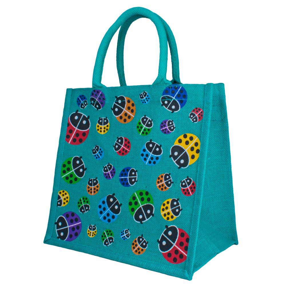 Medium Jute Shopping Bag by Shared Earth - Ladybirds &Keep