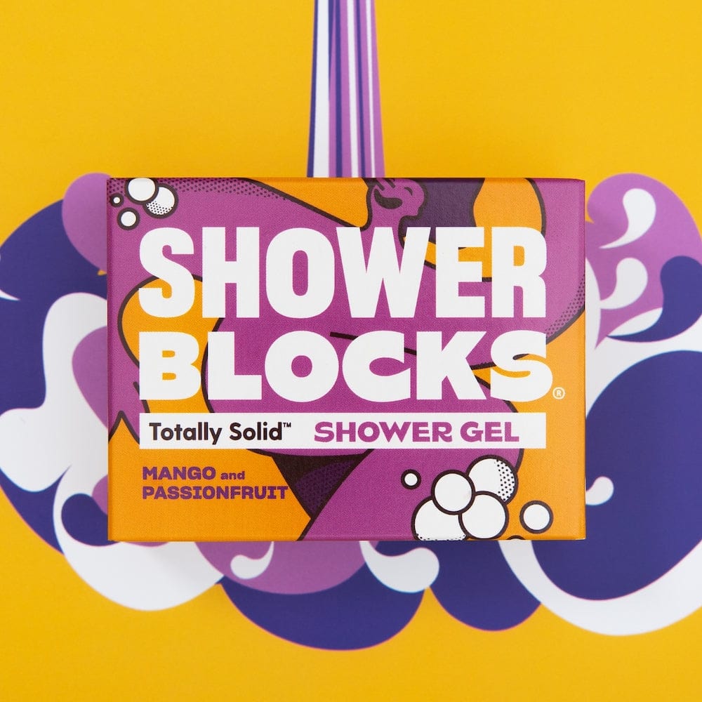 Shower Blocks Mango & Passionfruit Solid Shower Gel &Keep