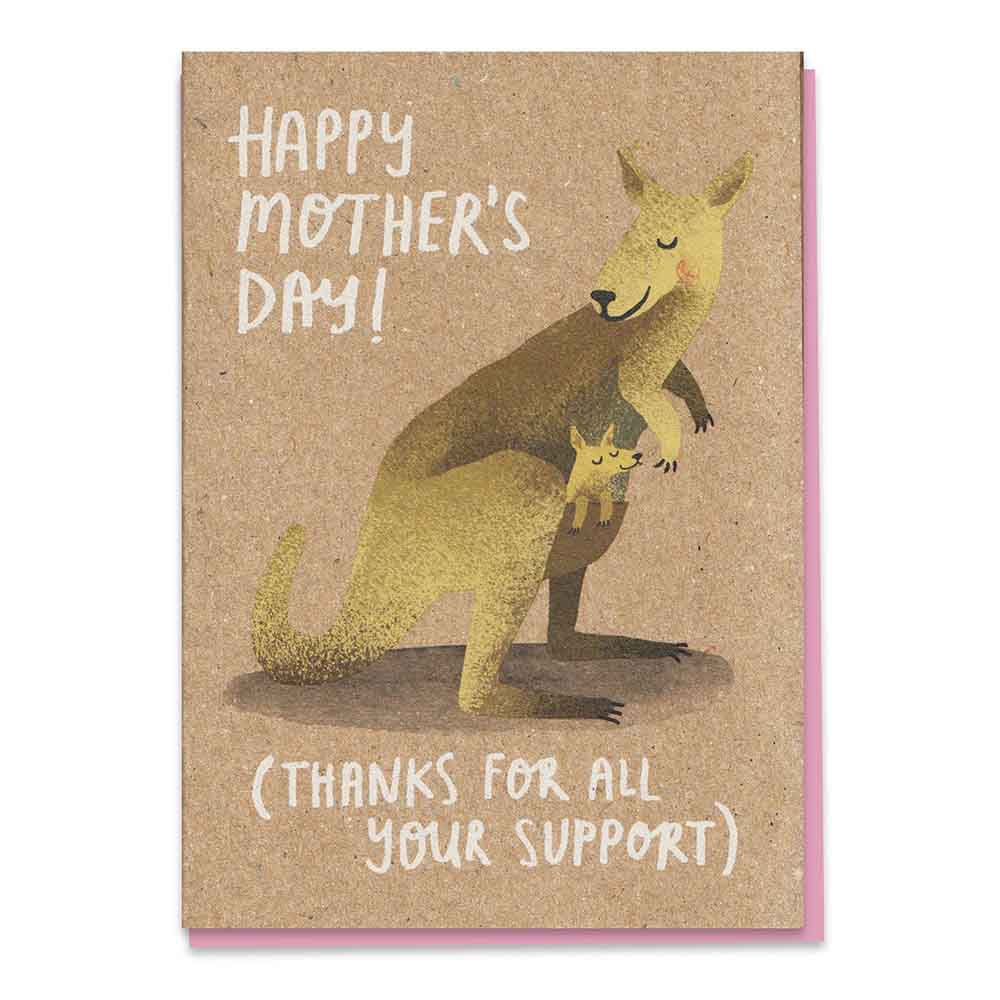 Mummy Roo - Mother's Day Recycled Greetings Card Stormy Knight &Keep
