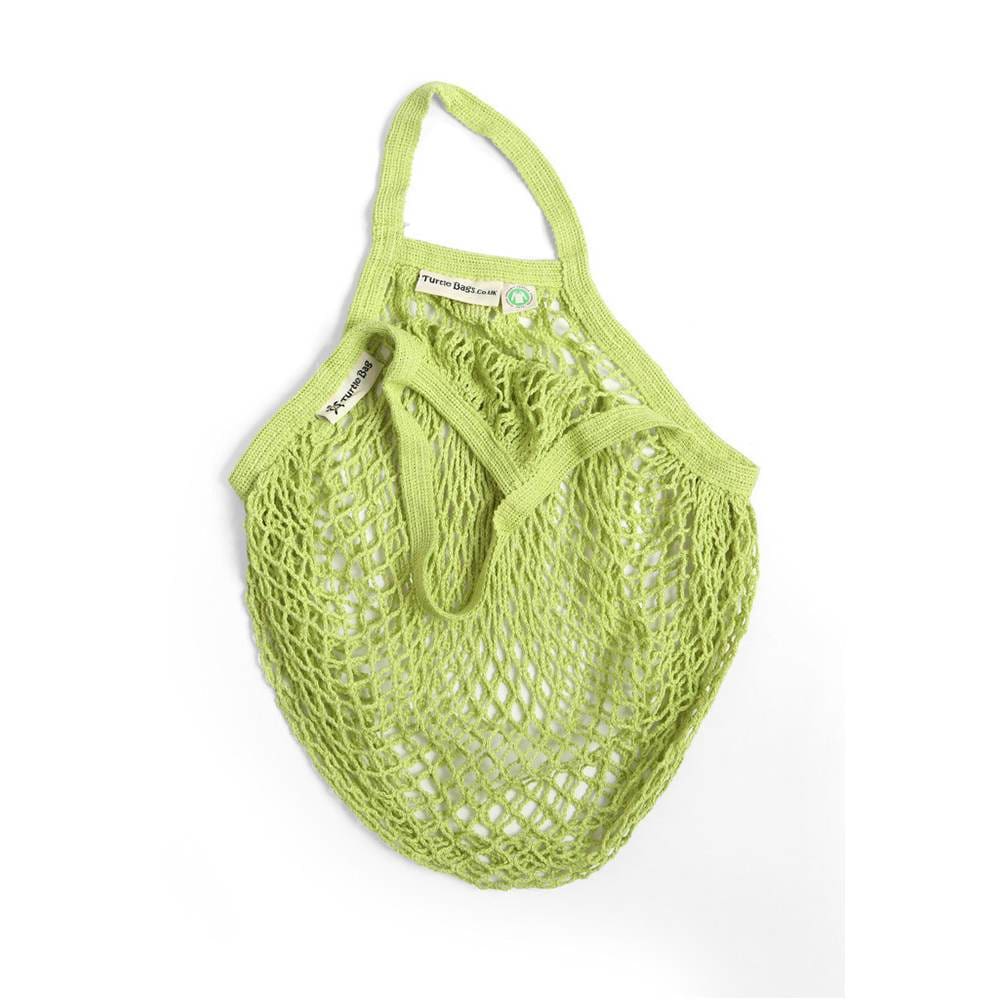 Turtle Bags Organic Cotton Short-Handled String Bag By Turtle Bags - Lime &Keep