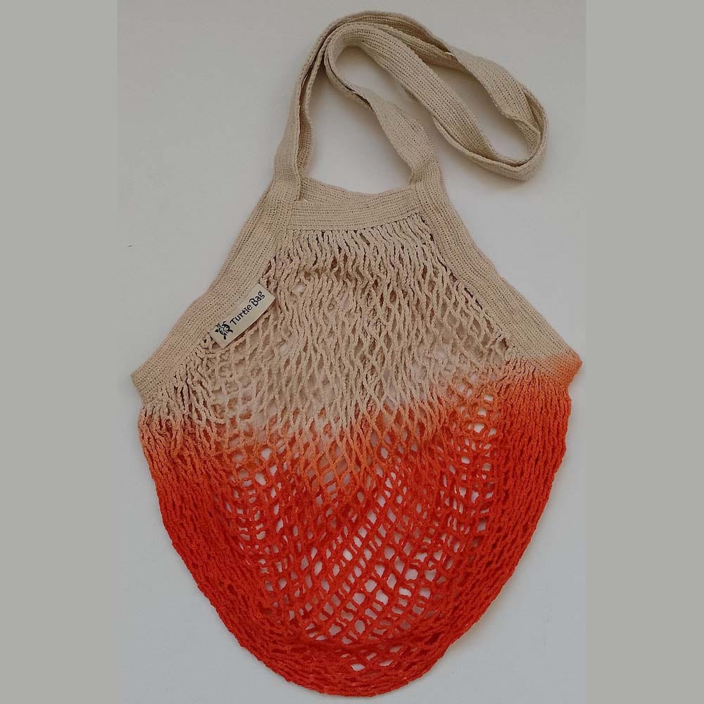 Dip-Dye Organic Cotton Long-Handled String Bag by Turtle Bags - Various Colours &Keep