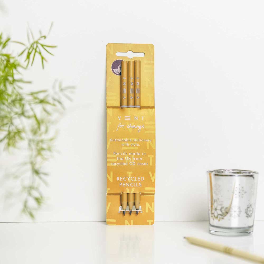 Recycled 'Make a Mark Pencils' – Yellow &Keep