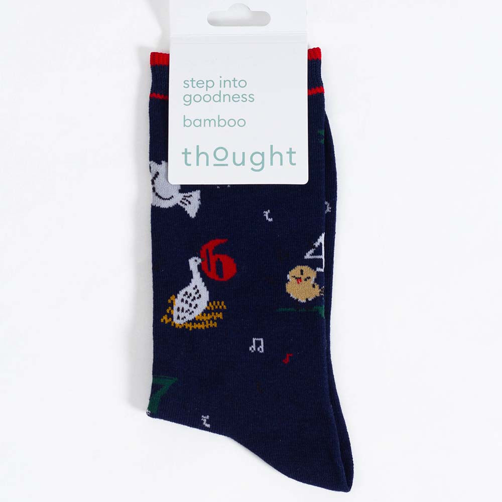 12 Days of Christmas Men's Bamboo Socks by Thought &Keep