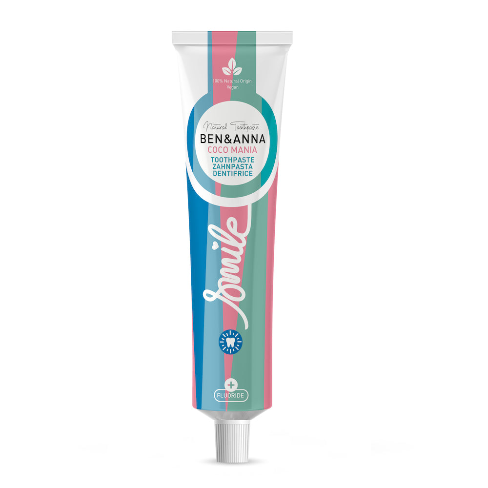 Ben & Anna Vegan Toothpaste Tube with Fluoride - Coco Mania &Keep