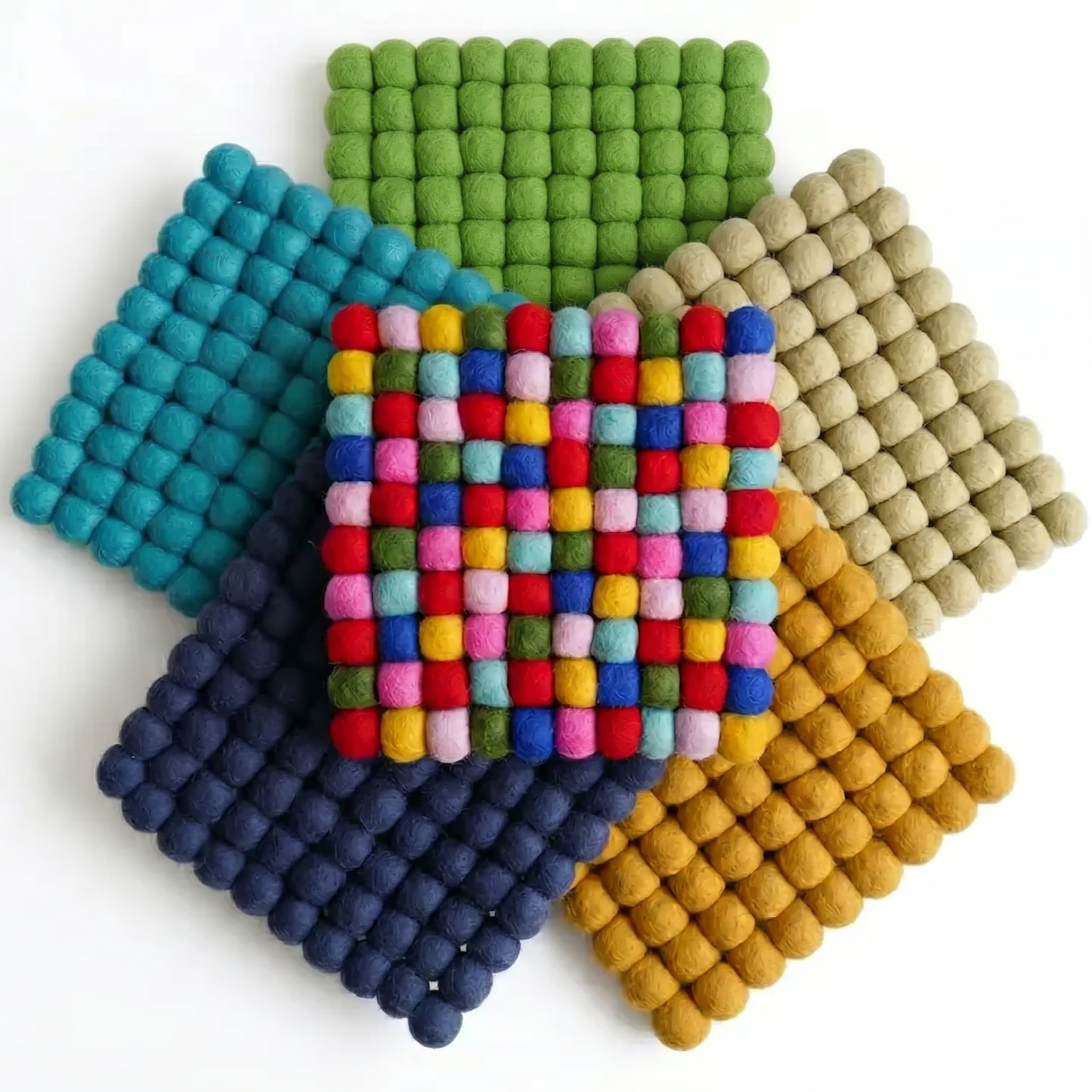 Fairtrade Wool Felt Square Trivet
