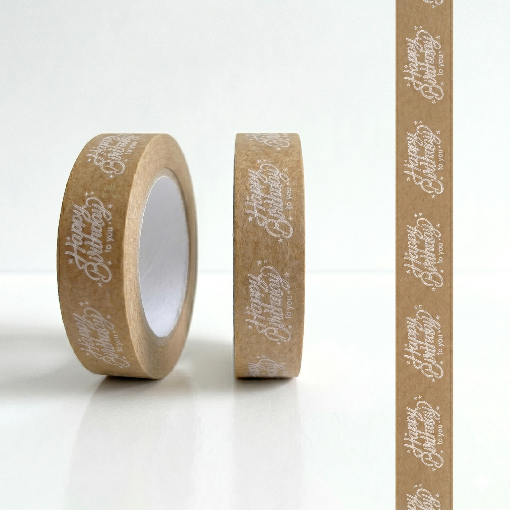 Happy Birthday Biodegradable Paper Tape 24mm x 50m