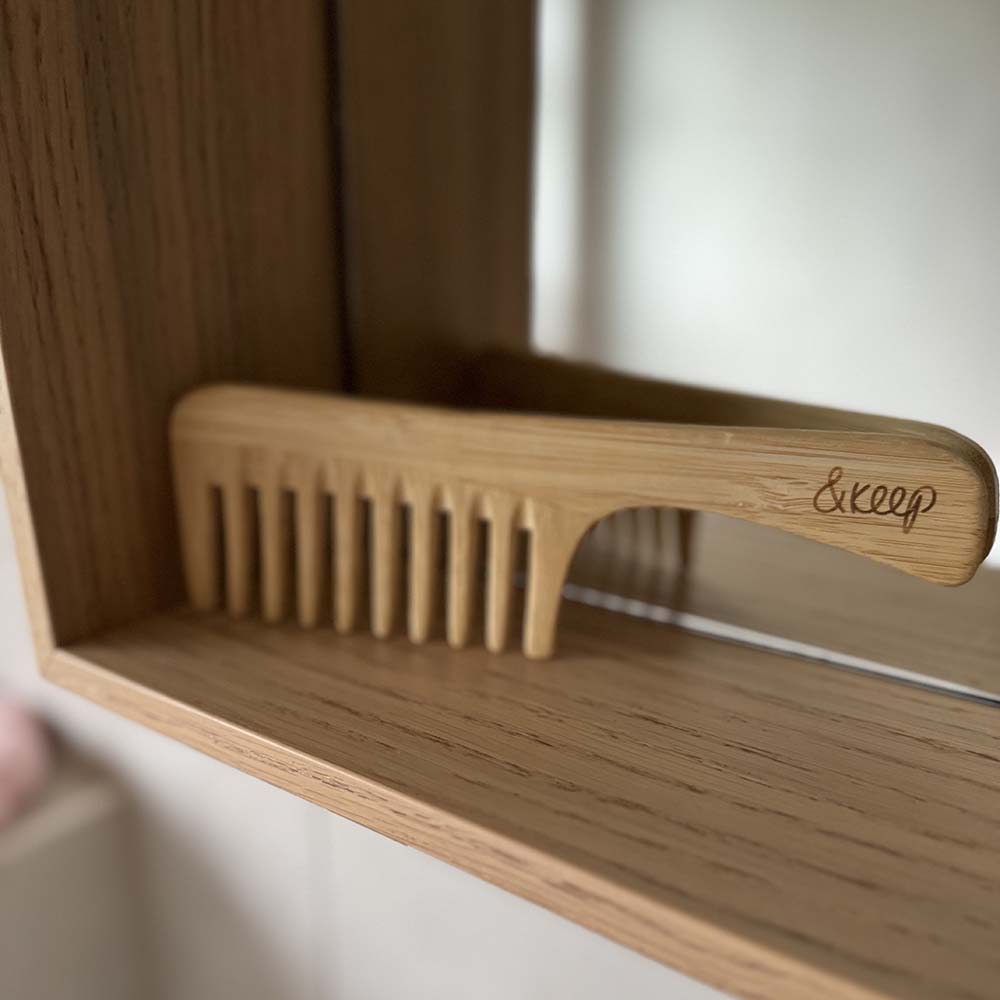 &Keep Bamboo Comb with Handle &Keep