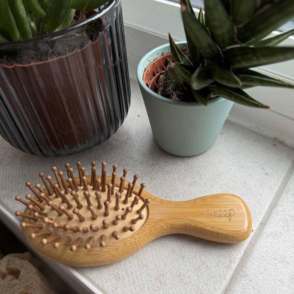 &Keep Mini Bamboo Hair Brush &keep