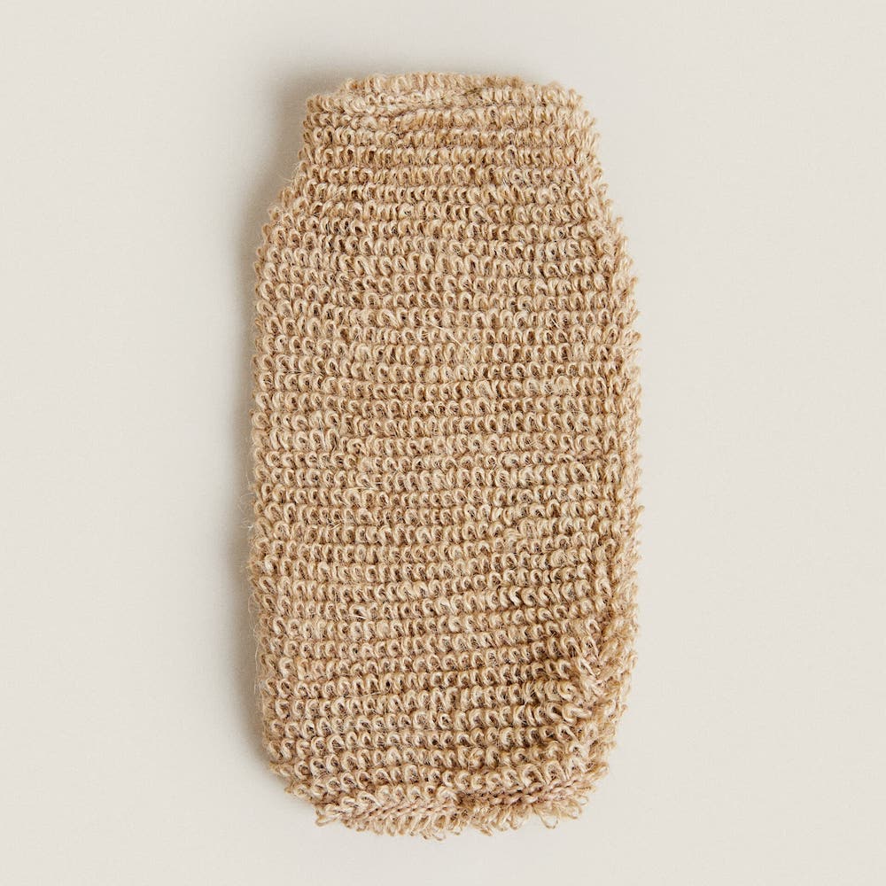 Exfoliating Jute Wash Mitt Glove &Keep