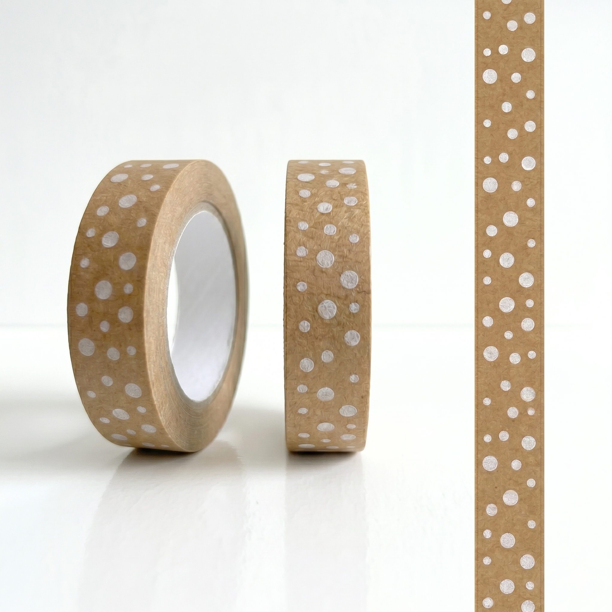 Polka Dot Biodegradable Paper Tape 24mm x 50m