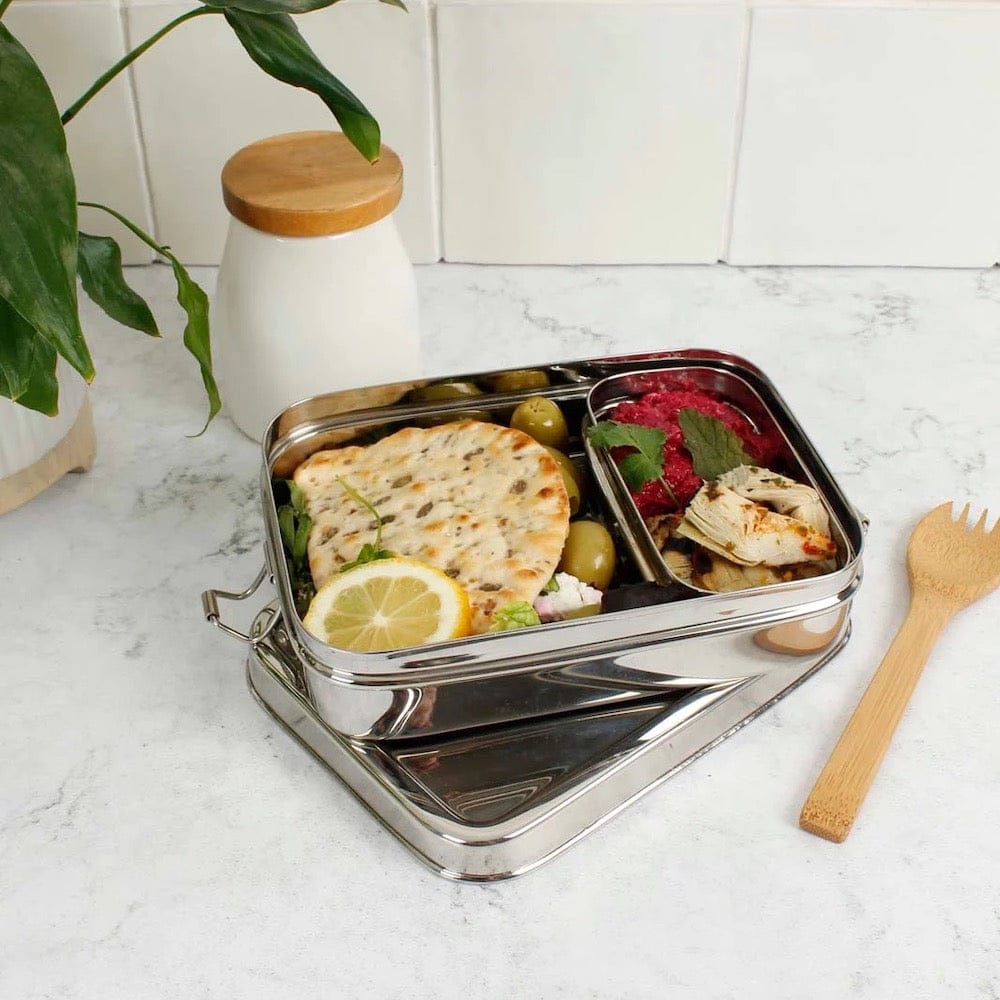 Large Rectangle Stainless Steel Lunch Box Mini Container