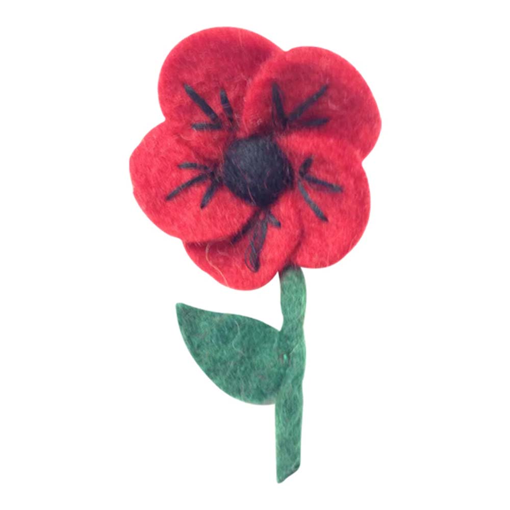 Poppy Felt Brooch by Amica &Keep