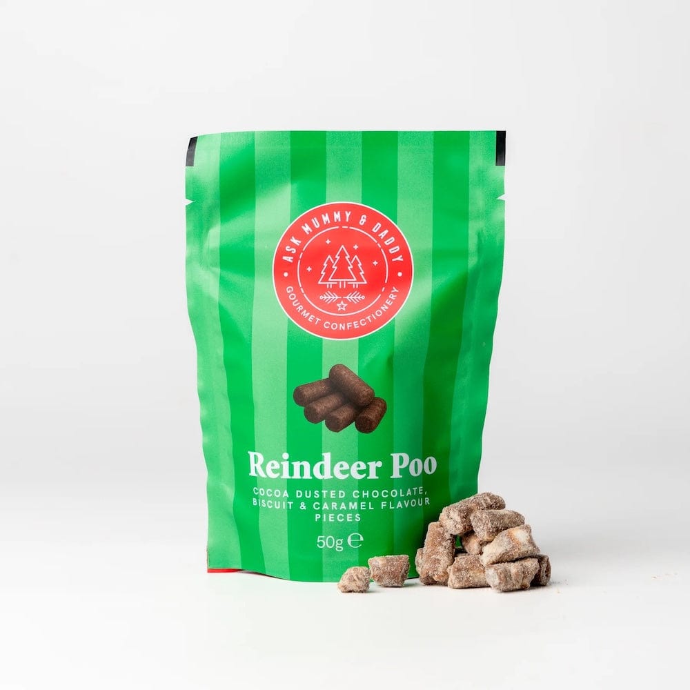 Reindeer Poo Chocolate Pouch Ask Mummy & Daddy &Keep