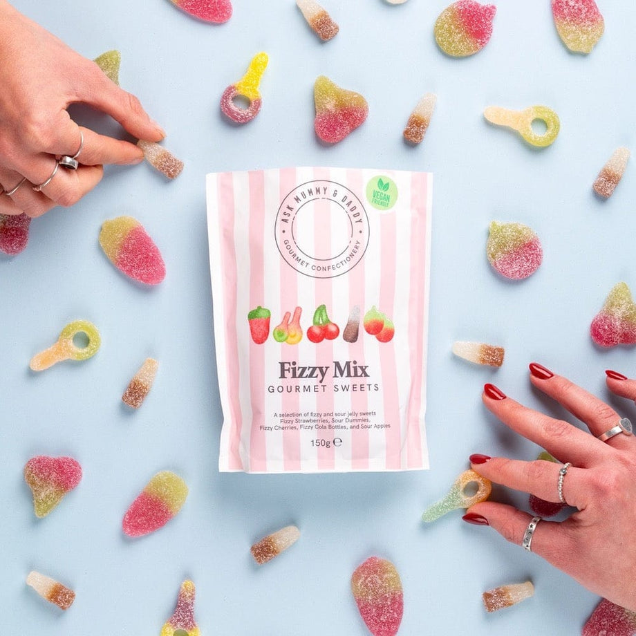 Fizzy Mix Gourmet Sweets Share Bag Vegan Ask Mummy & Daddy | &Keep