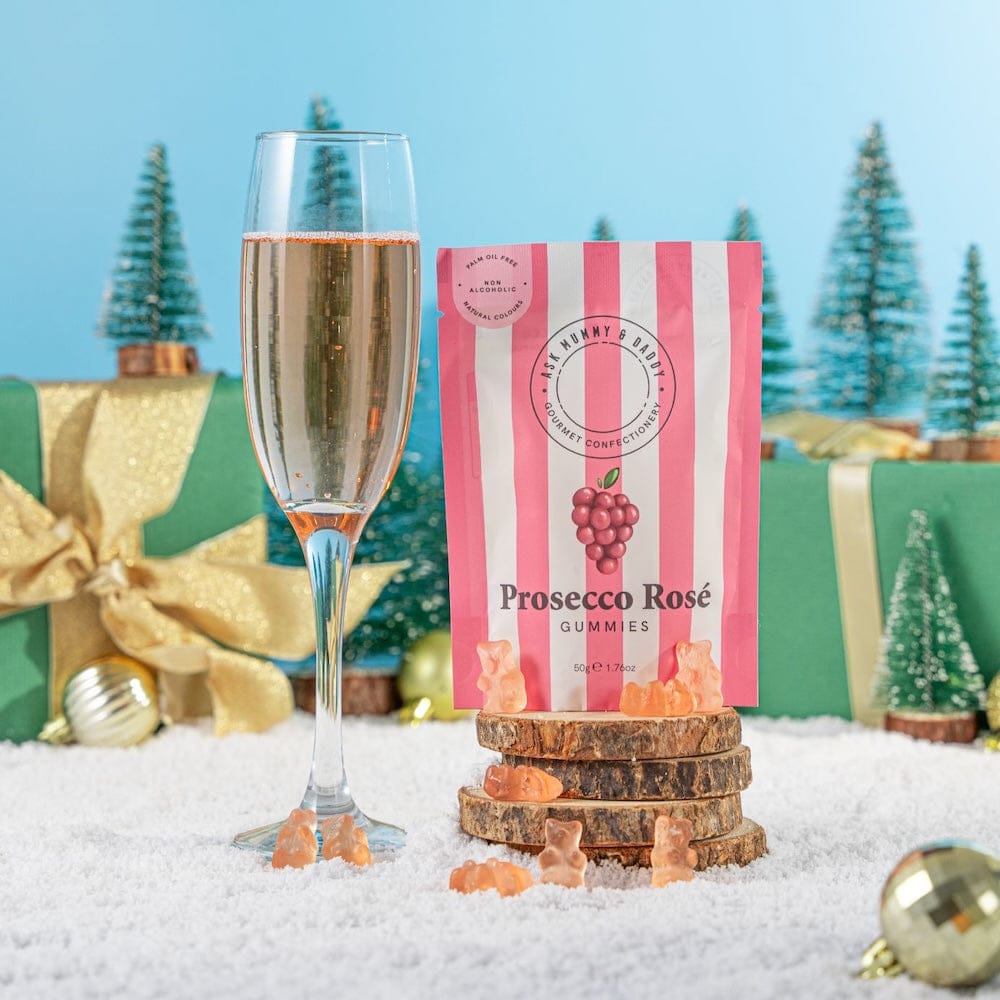 Prosecco Rosé  Bears Gummies Gourmet Sweets Ask Mummy & Daddy &Keep