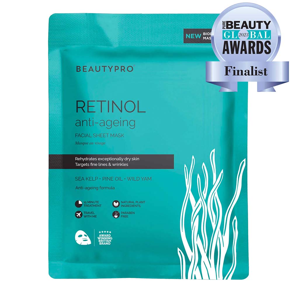 BEAUTYPRO Retinol Anti-Ageing Biodegradable Facial Sheet Mask &Keep