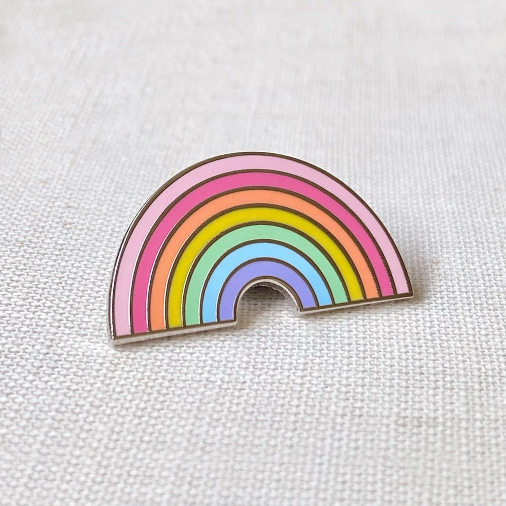 Pastel Rainbow Enamel Pin Badge Clary & Macy &Keep