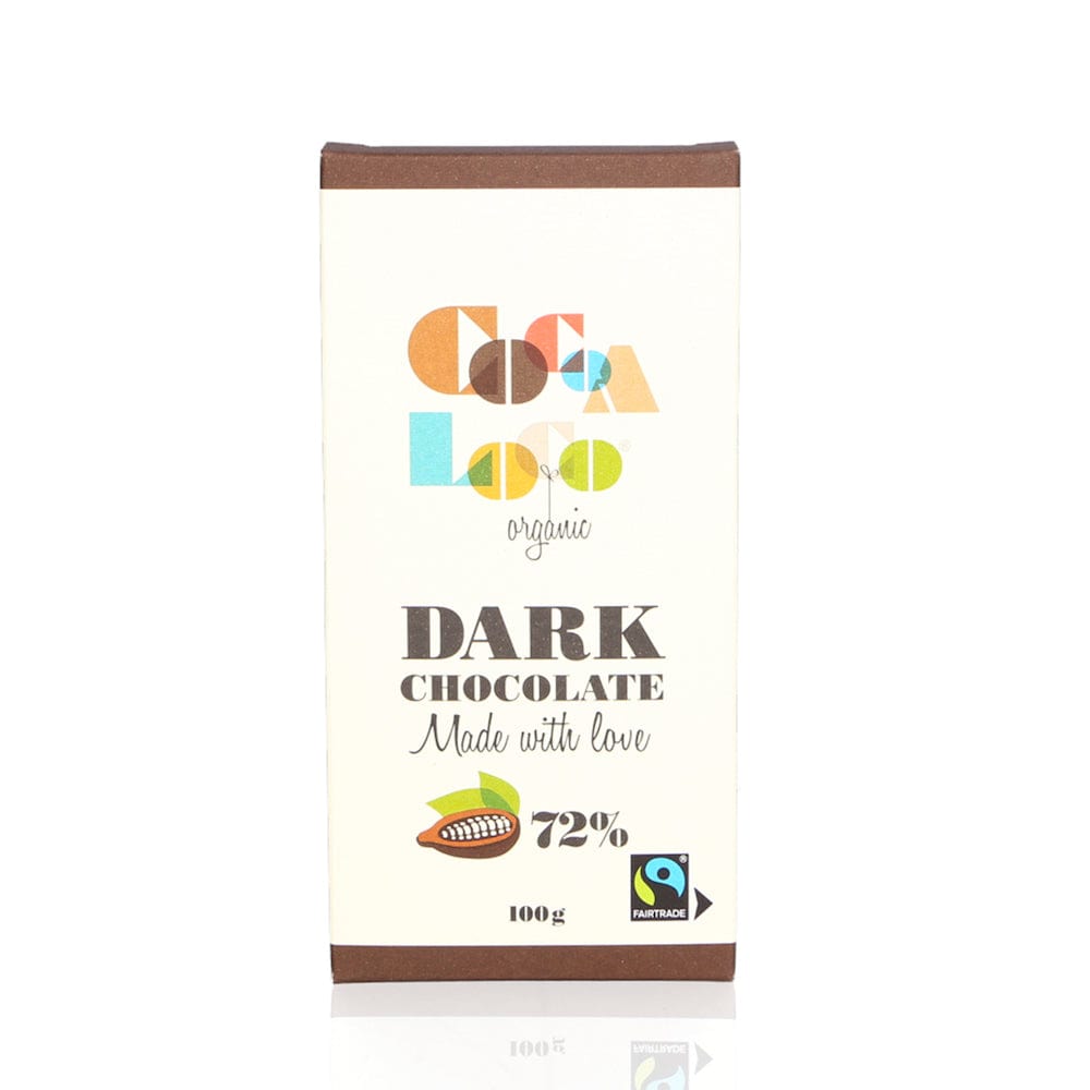 Cocoa Loco Dark Chocolate Bar 72% 100g &Keep