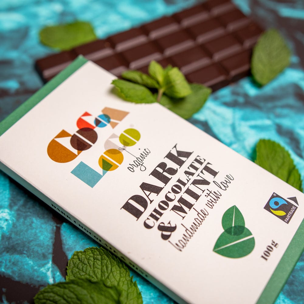 Cocoa Loco Dark Chocolate & Mint Bar 100g &Keep